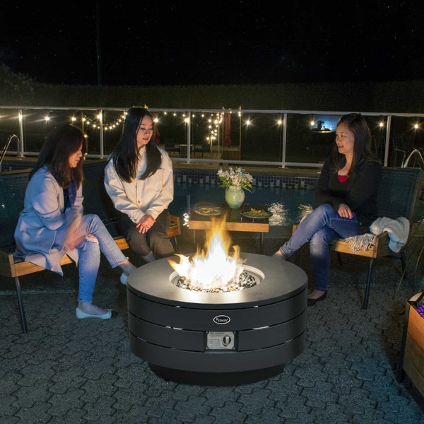 Paramount round firepit table